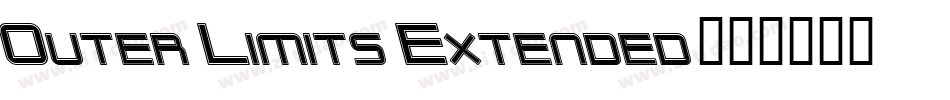 Outer Limits Extended字体转换